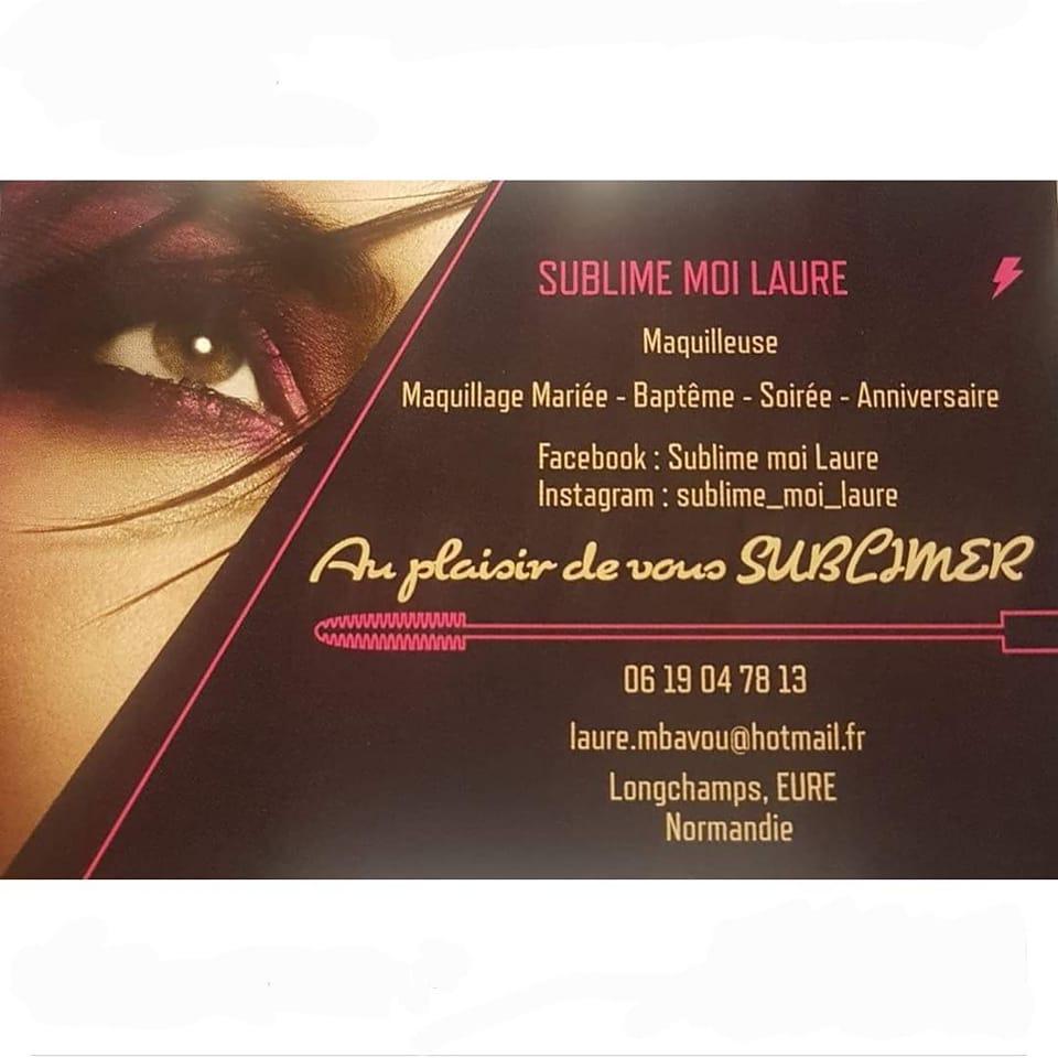 Carte de visite Sublime moi Laure, maquilleuse à Longchamps
