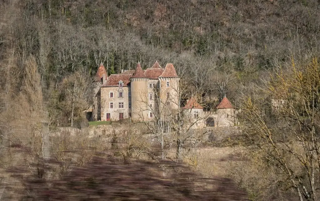 Vue réelle du Château de Saint-Dau à Figeac, Krzysztof Golik, 13 février2022