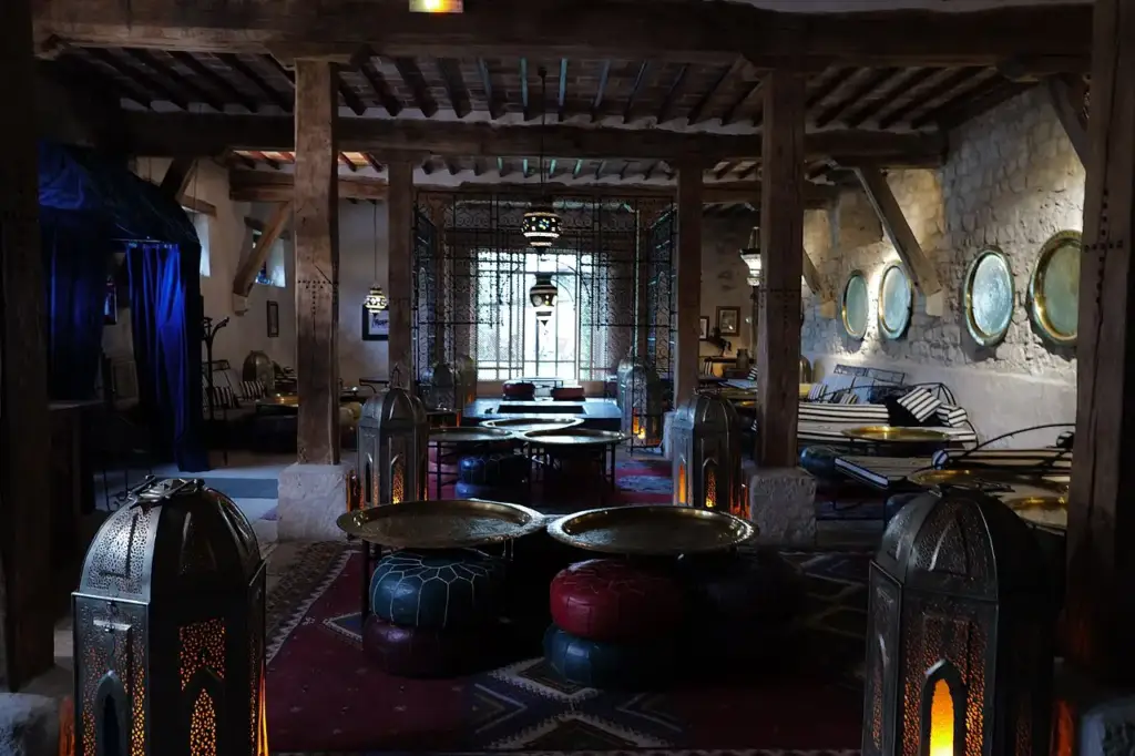 Interior of the oriental pavilion at Château de Vallery, 2 June 2026