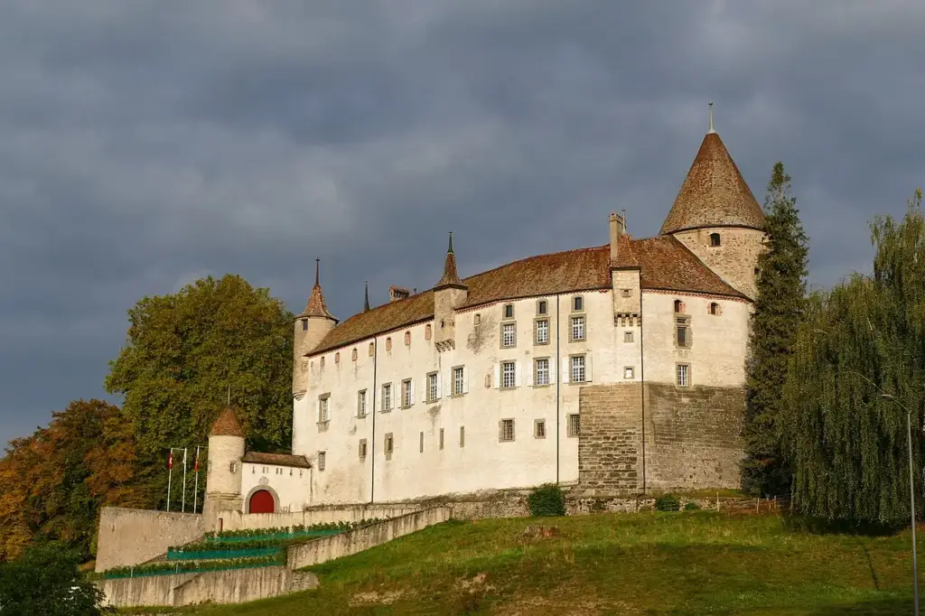 Vue réelle du Château d’Oron à Oron-le-Châtel, photographiée le 16 septembre 2018.