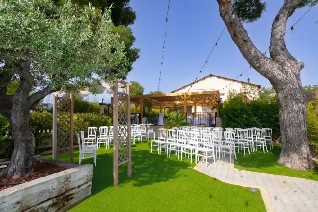 Jardin de L’Alizé Réception aménagé pour une cérémonie laïque