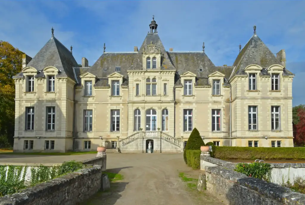 Façade historique du Château de Vair en Loire-Atlantique