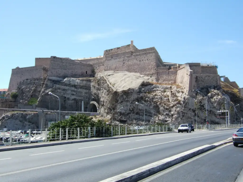 Photographie réelle de La Citadelle de Marseille – Fort Saint-Nicolas, Marseille
