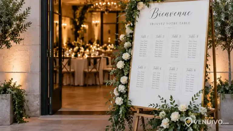 Plan de table de mariage : placer ses invités sans stress