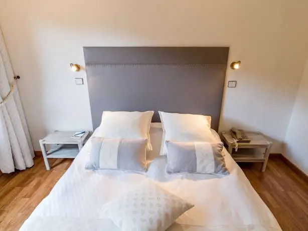 Chambre de l’hôtel La Fischhutte à Mollkirch