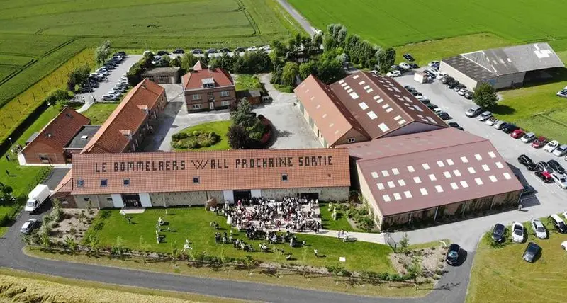 Vue aérienne du Domaine du Bommelaers Wall à Ghyvelde