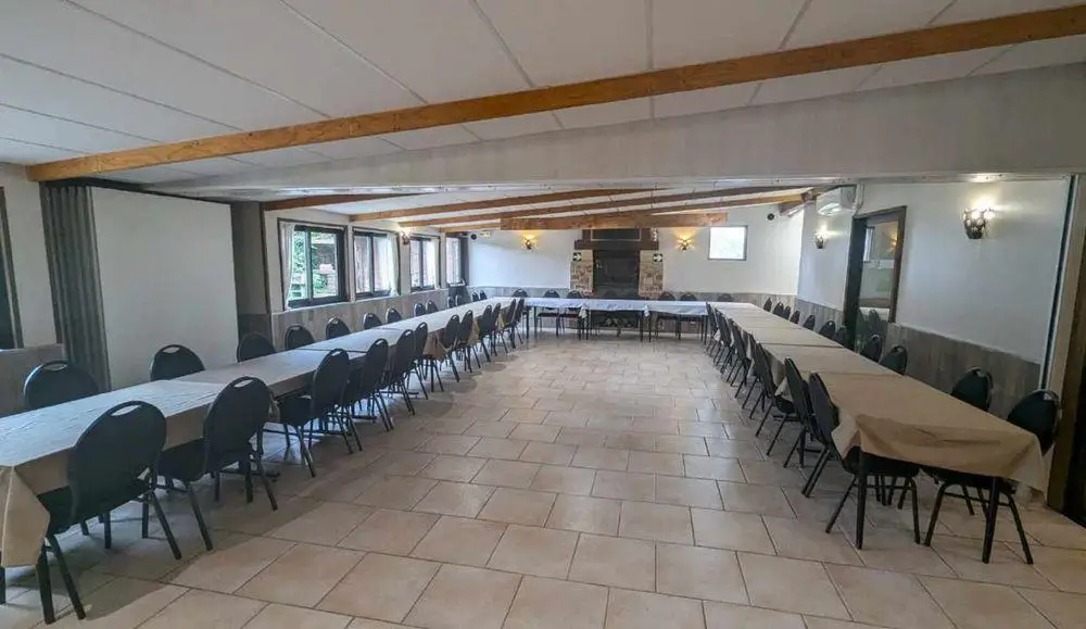 Main reception hall at Domaine de la Dune Blanche in Oye-Plage