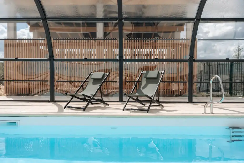 Covered pool at Westotel Taverny, available seasonally